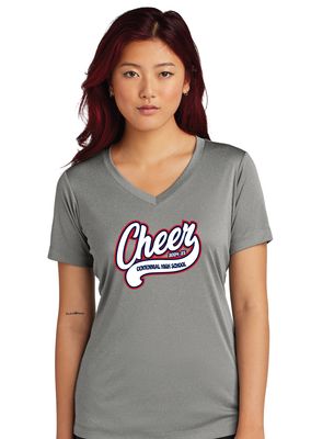 Centennial Cheer - Cursive - Dri-FIt V-Neck