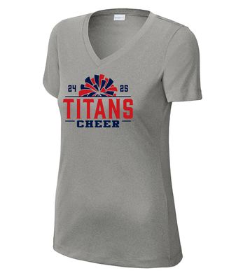 Centennial Cheer - Titan Pom - Dri-Fit V-Neck