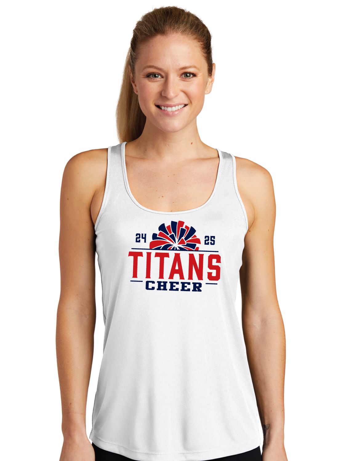 Centennial Cheer - Titan Pom - Dri-Fit Racerback Tank