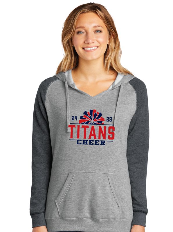 Centennial Cheer - Titan Pom - Lightweight Raglan Hoodie