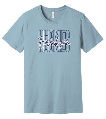 Ereckson Huskies - Skinny Cursive - Bella+Canvas Short Sleeve