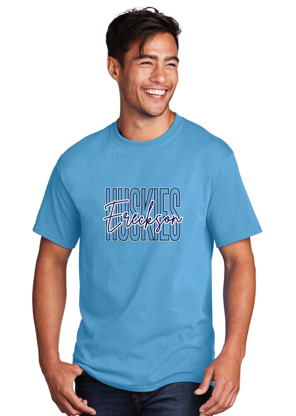 Ereckson Huskies - Skinny Cursive - Short Sleeve