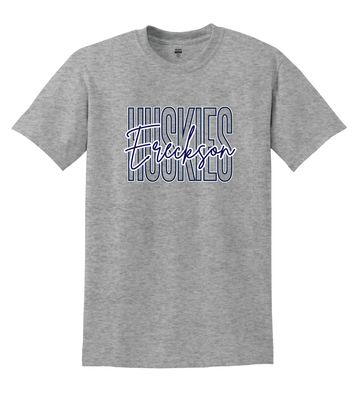 Ereckson Huskies - Skinny Cursive - Short Sleeve