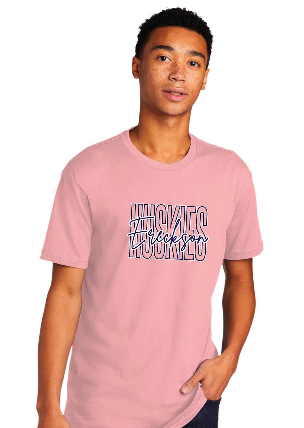 Ereckson Huskies - Skinny Cursive - Next Level Short Sleeve