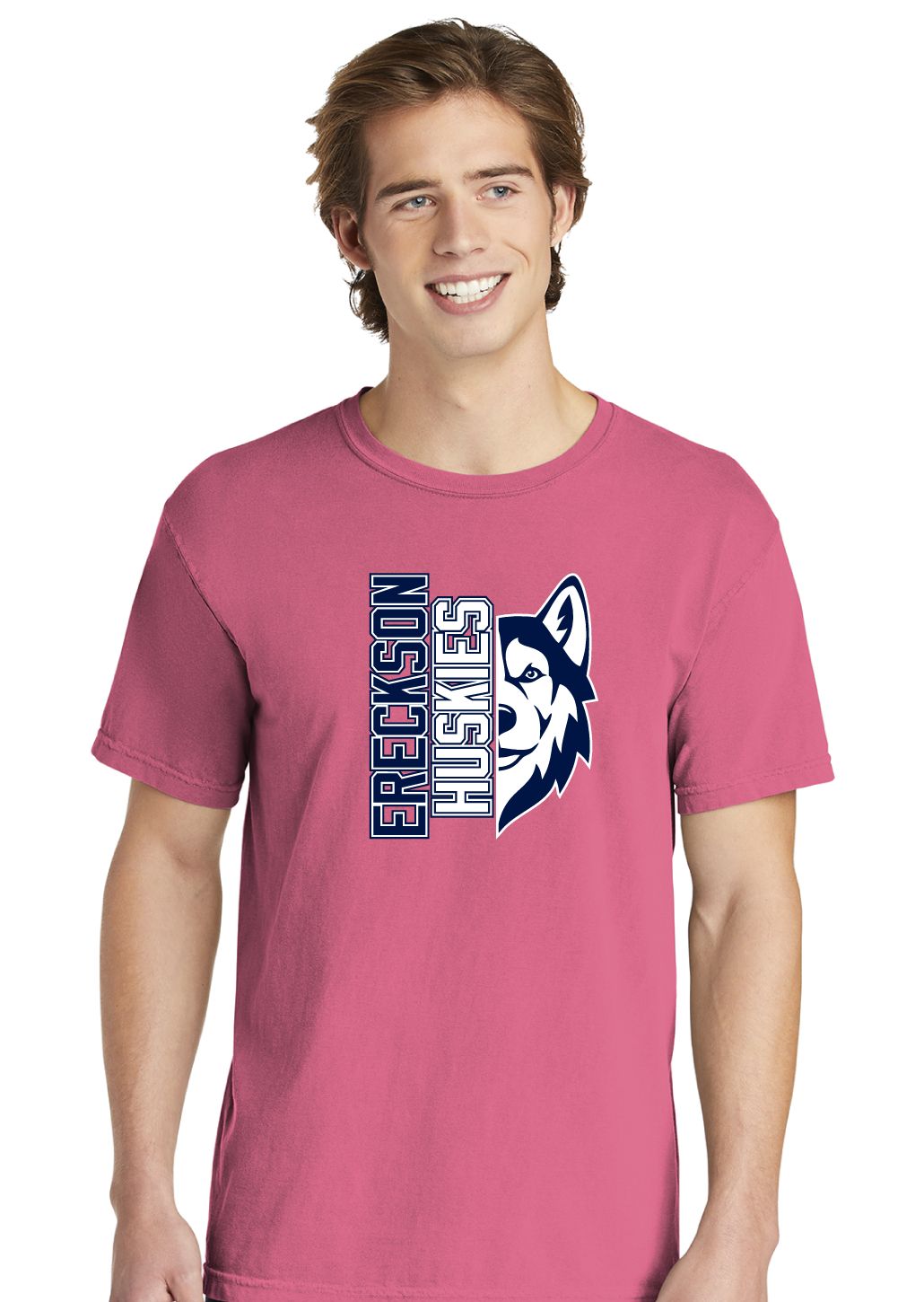 Ereckson Huskies - Half Husky - Comfort Colors Short Sleeve
