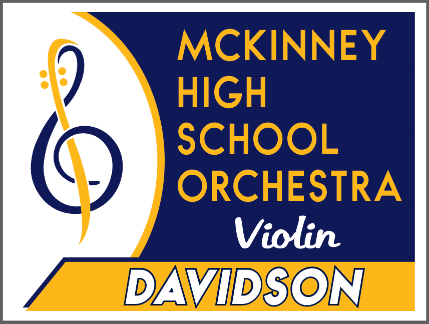 Orchestra Fan Gear - Personalized Yard Sign