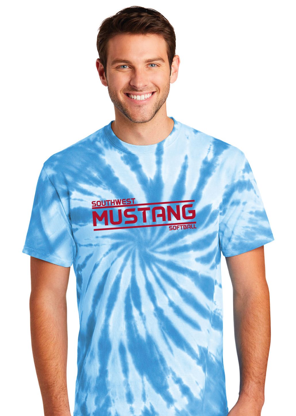 USW Softball - Mustang - Tie Dye Short Sleeve