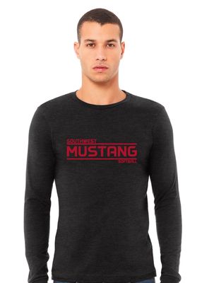 USW Softball - Mustang - Bella+Canvas Long Sleeve