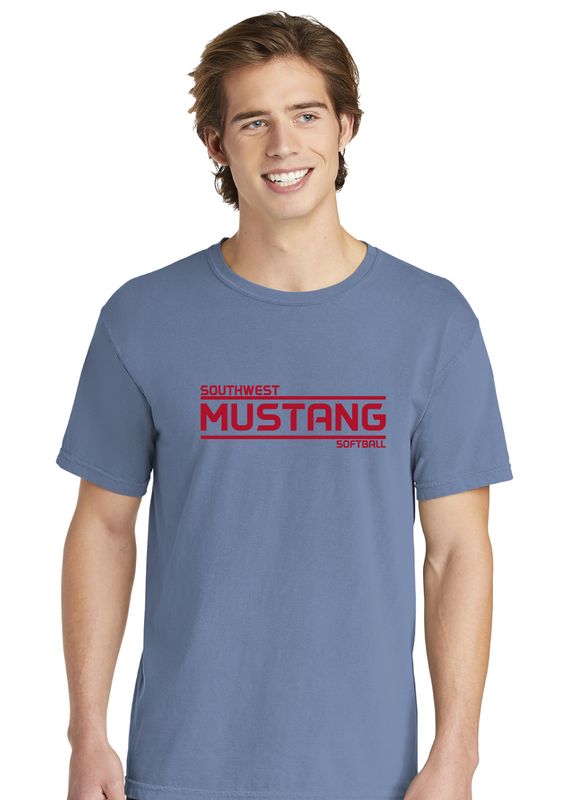 USW Softball - Mustang - Comfort Colors Short Sleeve