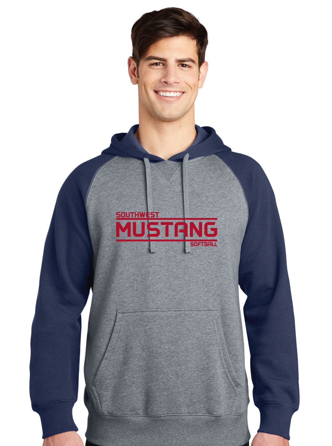 USW Softball - Mustang - Raglan Hoodie