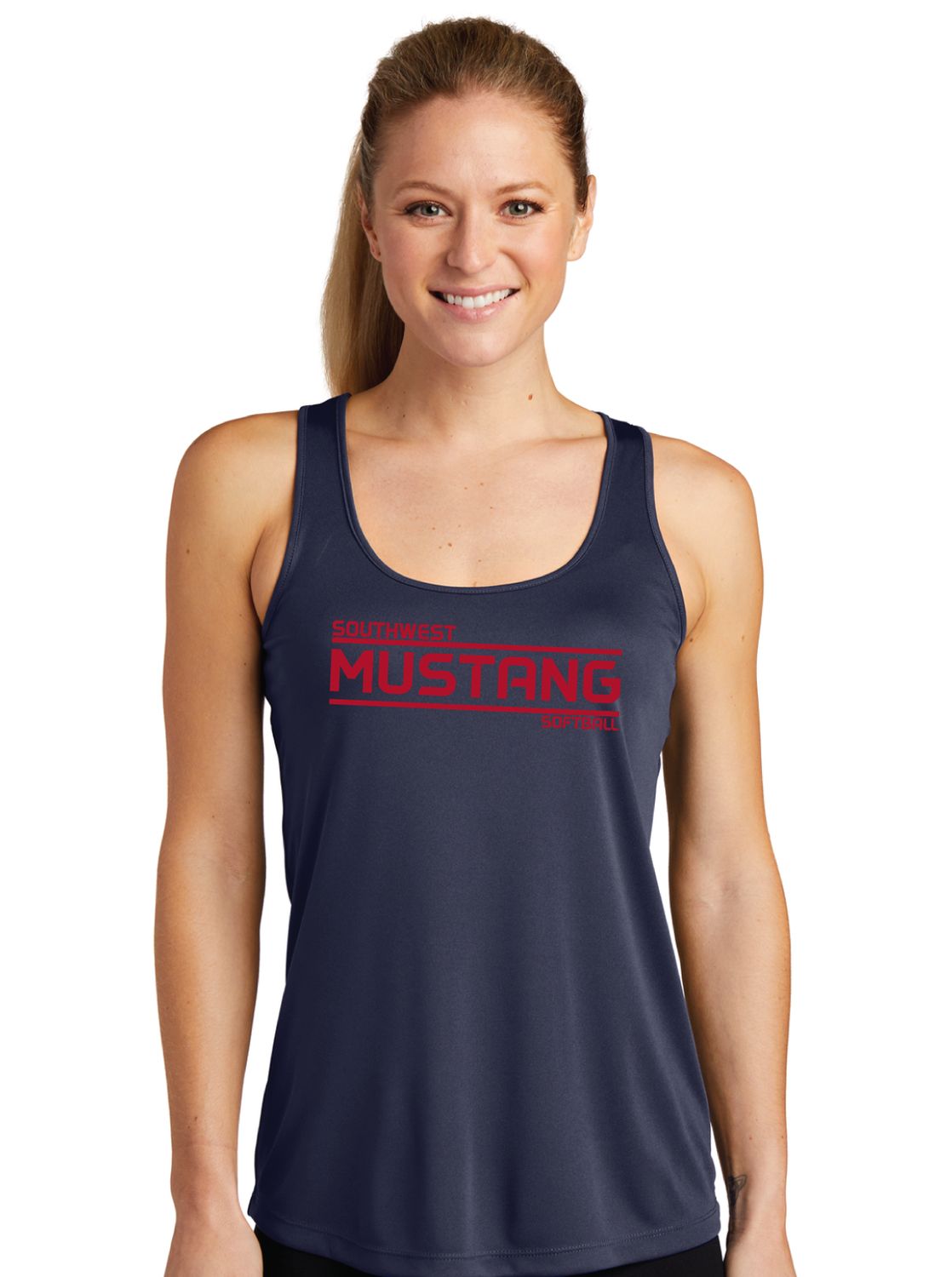 USW Softball - Mustang - Dri-Fit Racerback Tank
