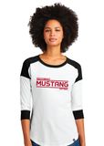 USW Softball - Mustang - 3/4 Sleeve Baseball Raglan Tee