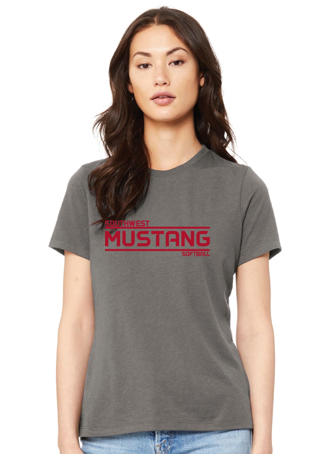 USW Softball - Mustang - Bella+Canvas Ladies