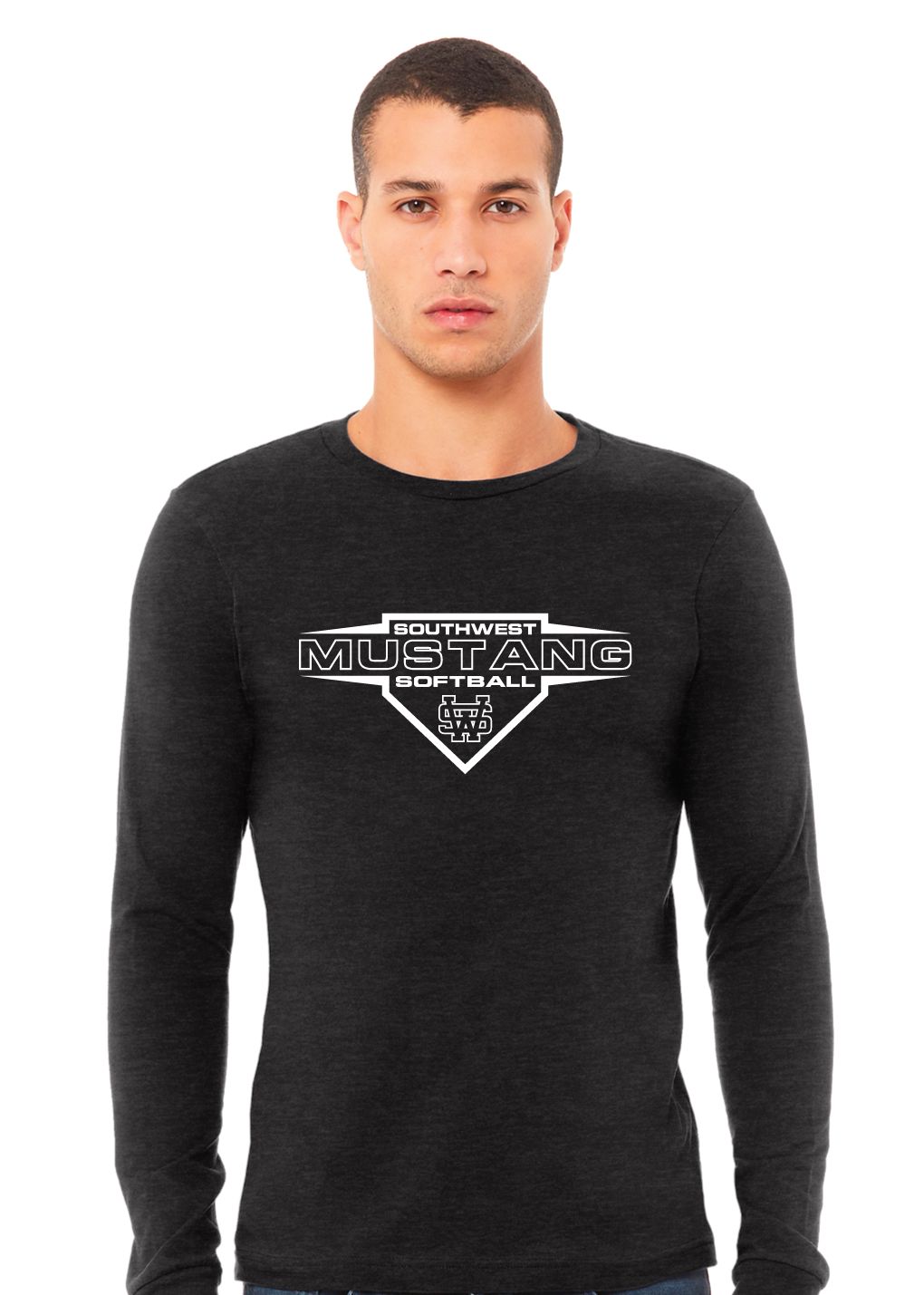 USW Softball - Home Plate - Bella+Canvas Long Sleeve