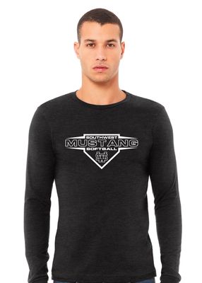 USW Softball - Home Plate - Bella+Canvas Long Sleeve