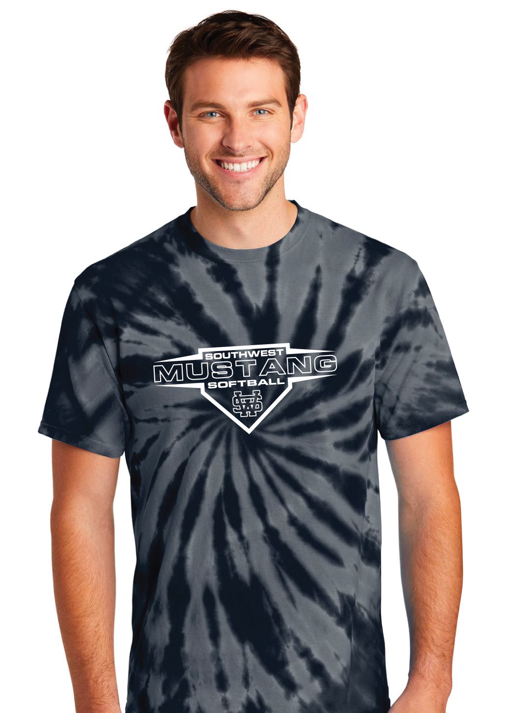 USW Softball - Home Plate - Tie Dye Short Sleeve