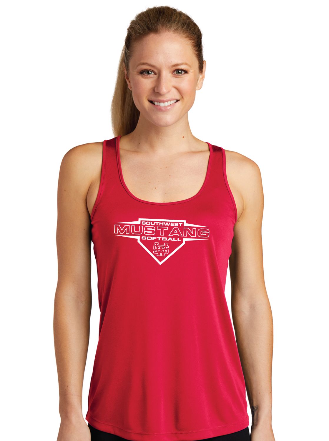 USW Softball - Home Plate - Dri-Fit Racerback Tank
