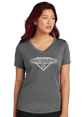 USW Softball - Home Plate - Dri-Fit V-Neck