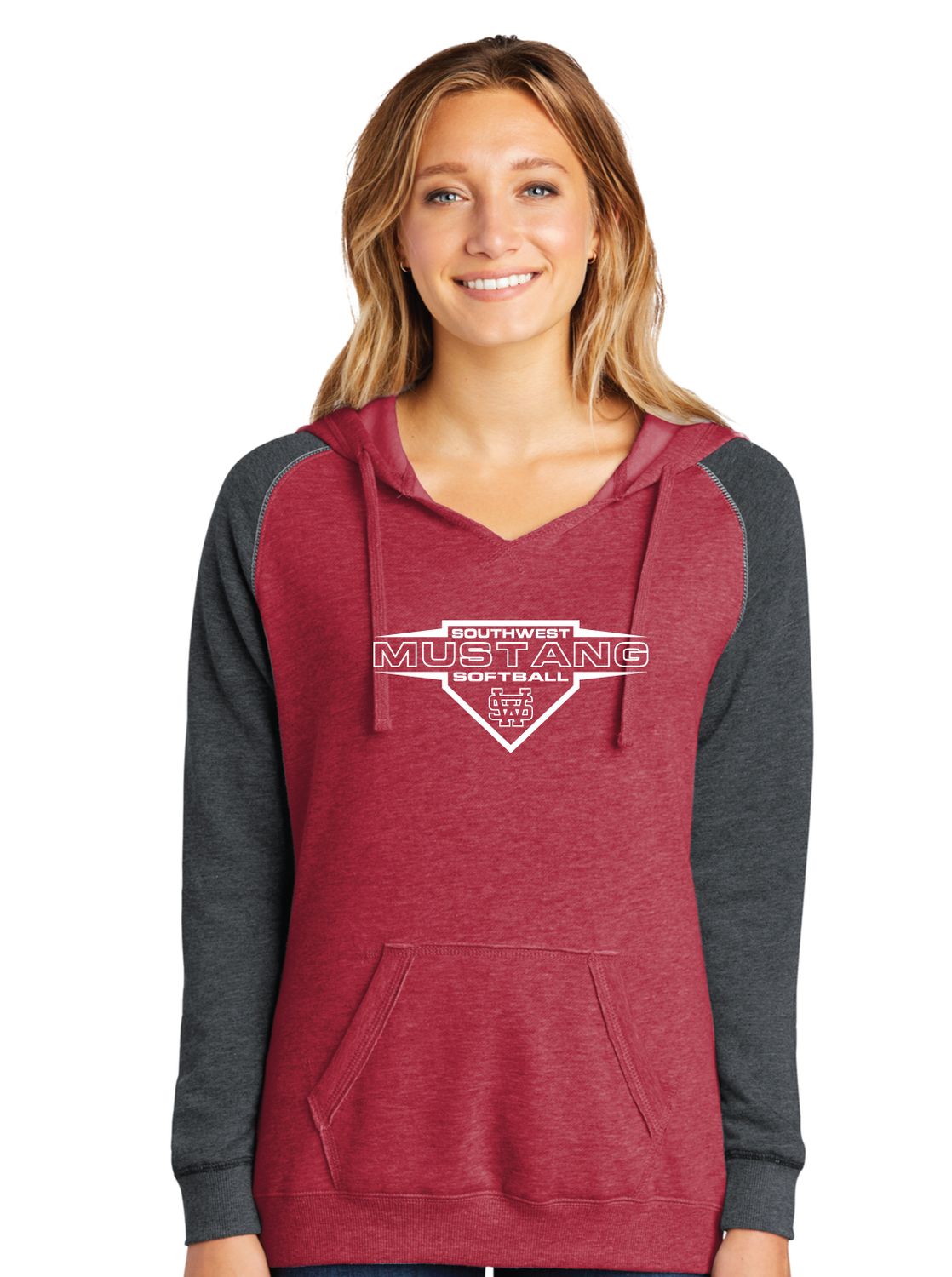 USW Softball - Home Plate - Lightweight Raglan Hoodie
