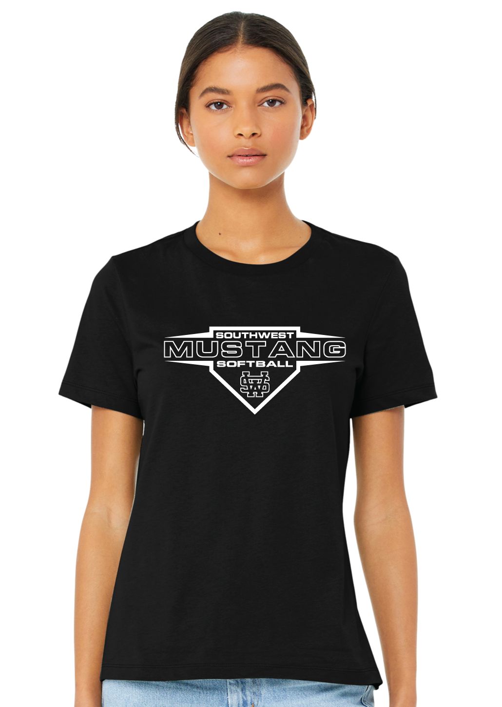 USW Softball - Home Plate - Bella+Canvas Ladies