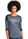 USW Softball - Home Plate - 3/4 Sleeve Baseball Raglan Tee