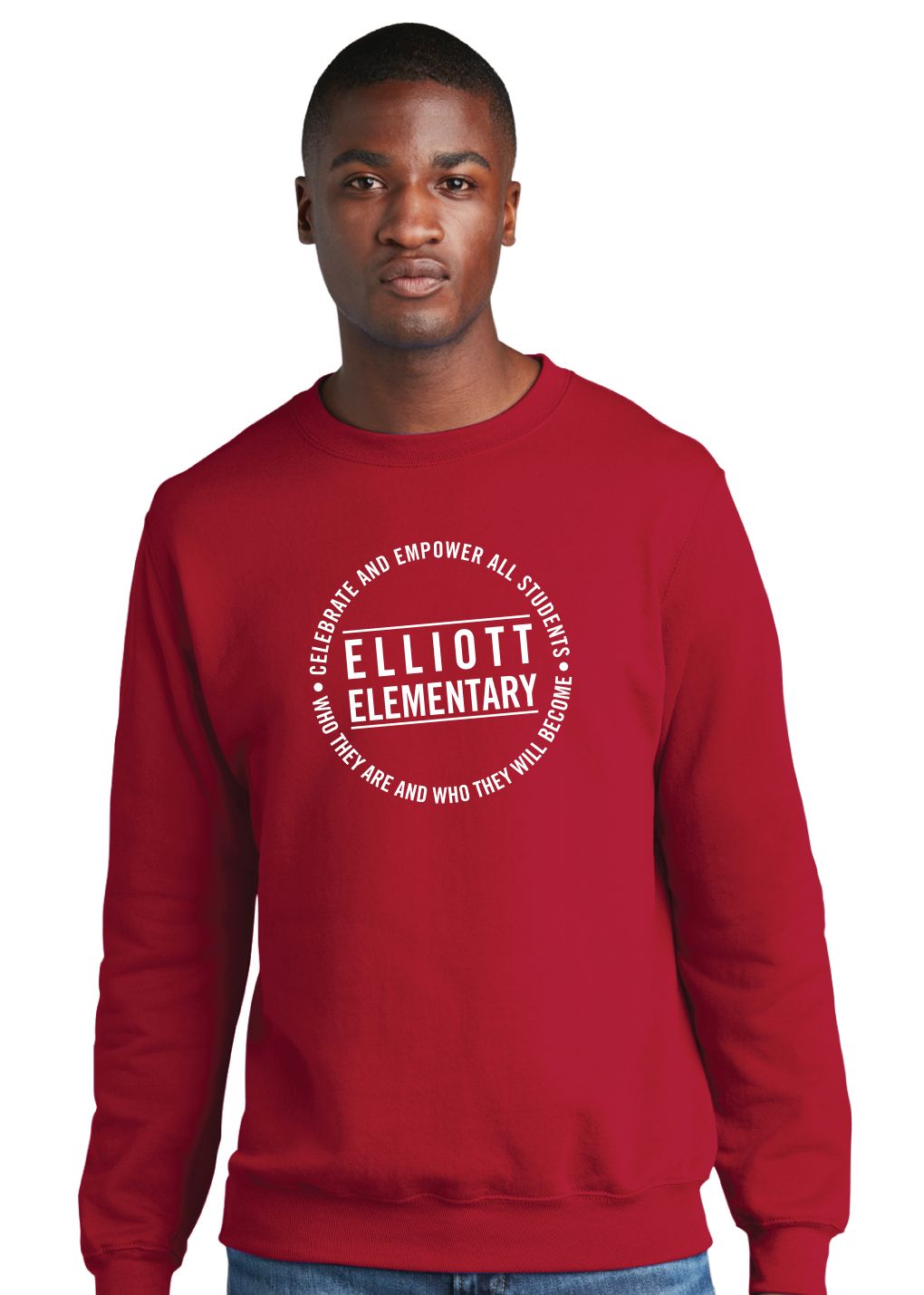 Elliott Elementary - Circle - Crew Sweatshirt