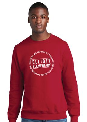 Elliott Elementary - Circle - Crew Sweatshirt