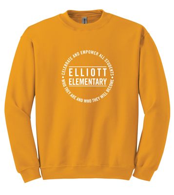 Elliott Elementary - Circle - Crew Sweatshirt