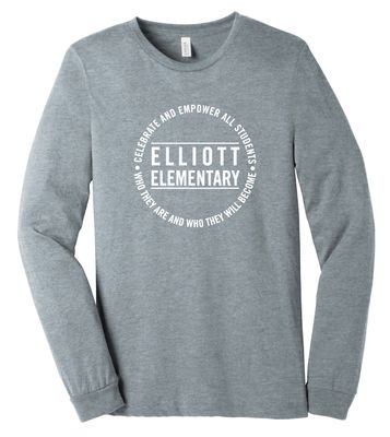 Elliott Elementary - Circle - Bella+Canvas Long Sleeve