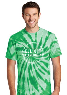 Elliott Elementary - Circle - Tie Dye Short Sleeve