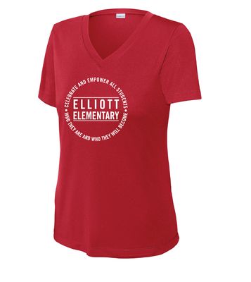 Elliott Elementary - Circle - Dri-FIt V-Neck