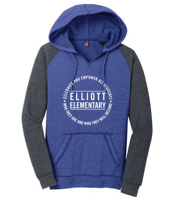 Elliott Elementary - Circle - Lightweight Raglan Hoodie