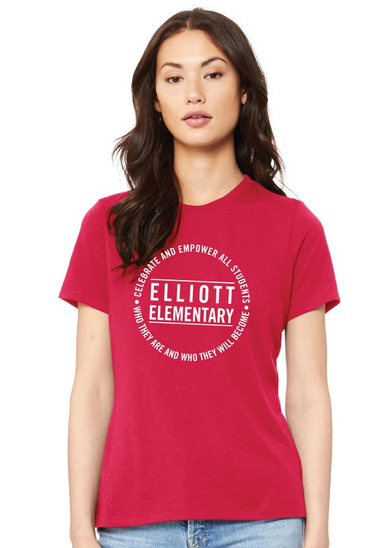 Elliott Elementary - Circle - Bella+Canvas Ladies`