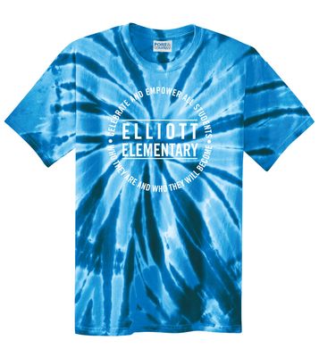 Elliott Elementary - Circle - Tie Dye Short Sleeve