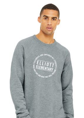 Elliott Elementary - Circle - Bella+Canvas Crew Sweatshirt