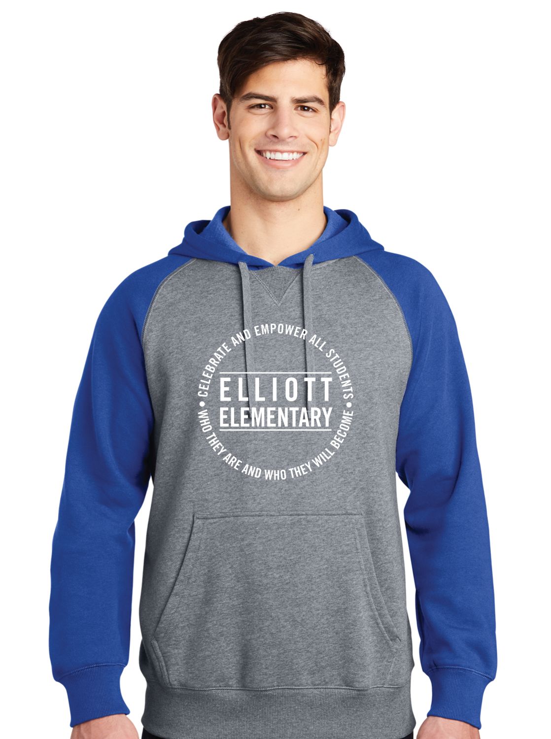 Elliott Elementary - Circle - Raglan Hoodie