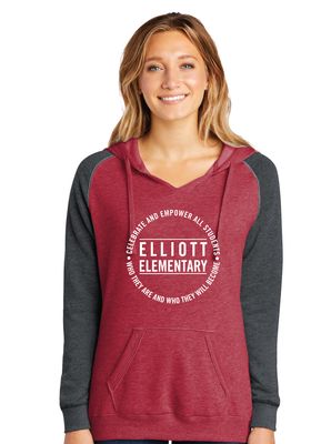 Elliott Elementary - Circle - Lightweight Raglan Hoodie
