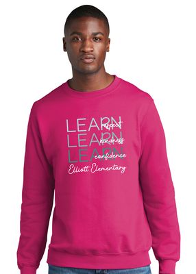 Elliott Elementary - Learn - Crew Sweatshirt