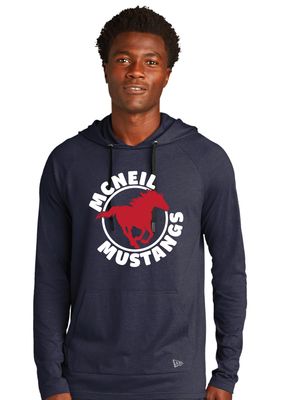 McNeil Mustangs - Circle - Tri-Blend Hoodie