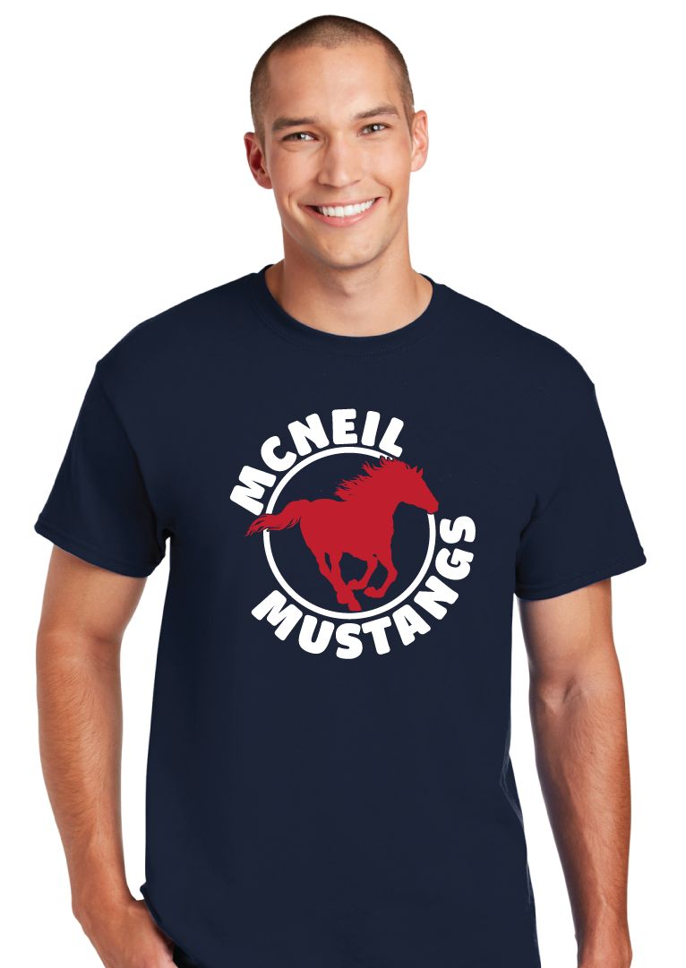 McNeil Mustangs - Circle - Short Sleeve