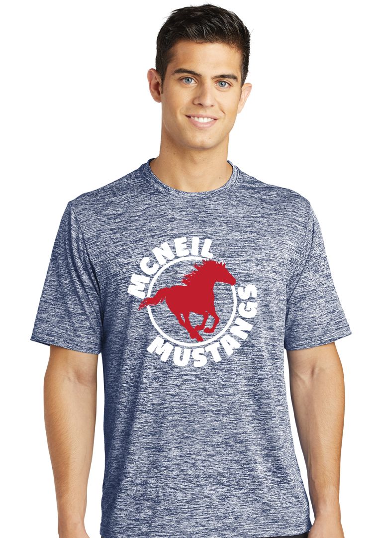 McNeil Mustangs - Circle - Electric Dri-FIt Short Sleeve