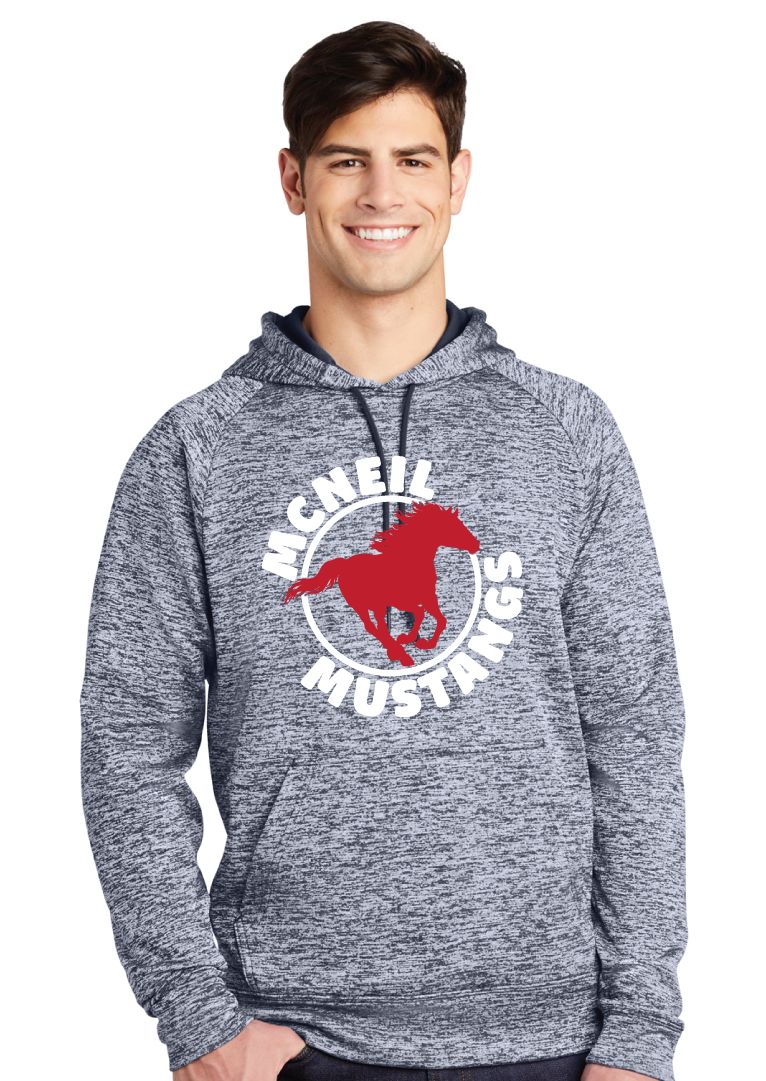 McNeil Mustangs - Circle - Electric Dri-FIt Hoodie