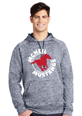 McNeil Mustangs - Circle - Electric Dri-FIt Hoodie
