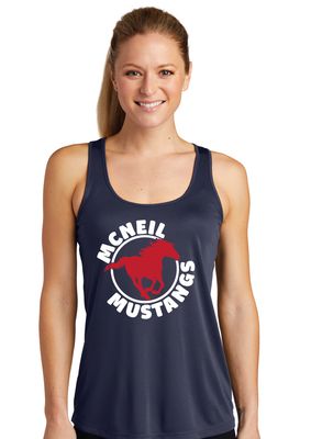 McNeil Mustangs - Circle - Dri-FIt Racerback Tank
