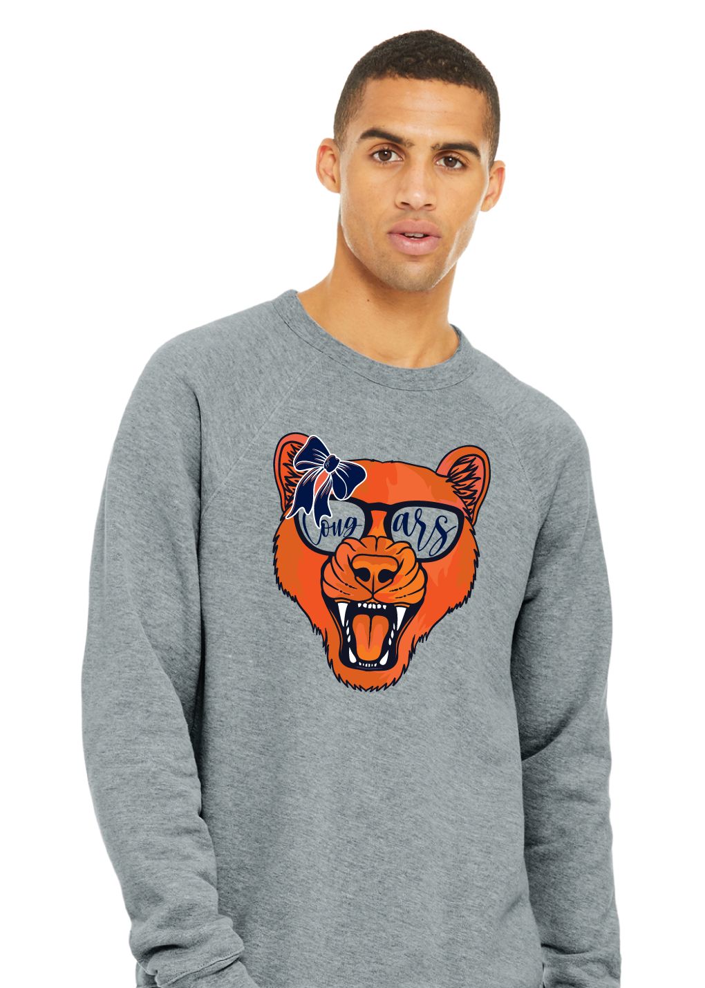 VC Gear - Cougar Bow - Bella+Canvas Crew Sweatshirt