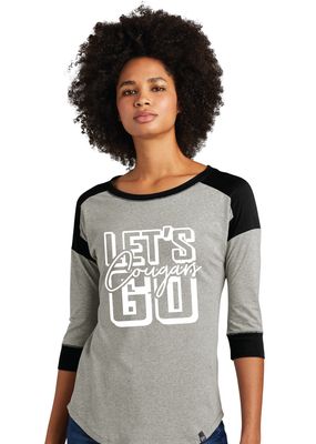 VC Gear - Let&#39;s Go - 3/4 Sleeve Baseball Raglan Tee