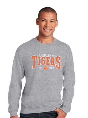Glen Oaks Elementary - Arched - Crew Sweatshirt