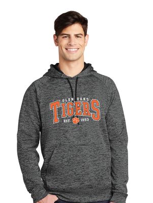 Glen Oaks Elementary - Arched - Electric Dri-Fit Hoodie