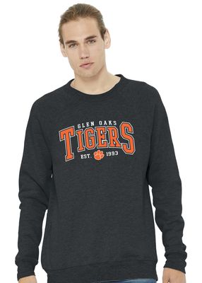 Glen Oaks Elementary - Arched - Bella+Canvas Crew Sweatshirt
