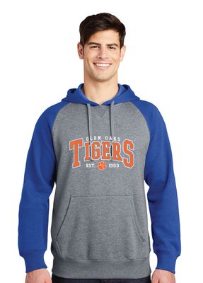 Glen Oaks Elementary - Arched - Raglan Hoodie